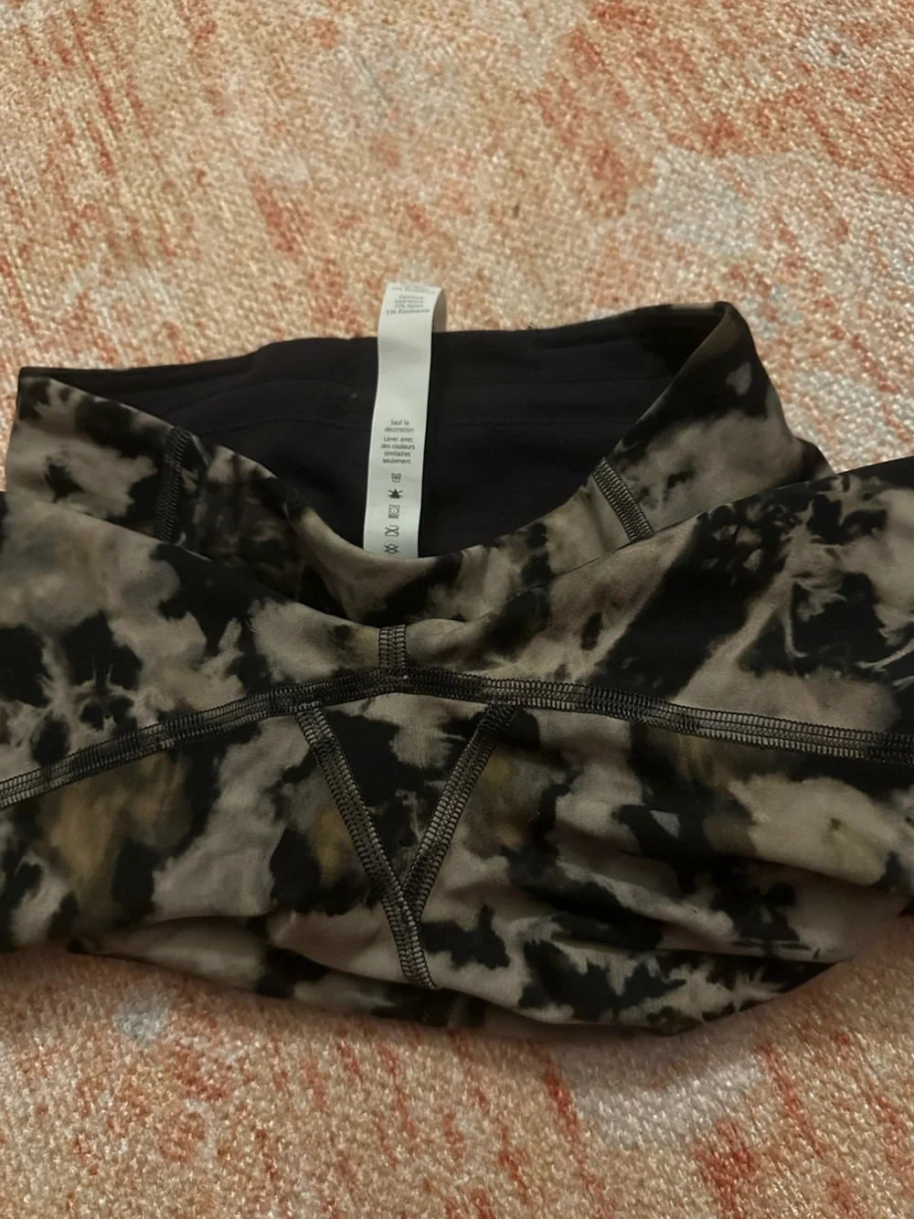 Lululemon Wunder Train High Rise Tight Dispersed Light Raw Linen Multi 2 W5DHBS